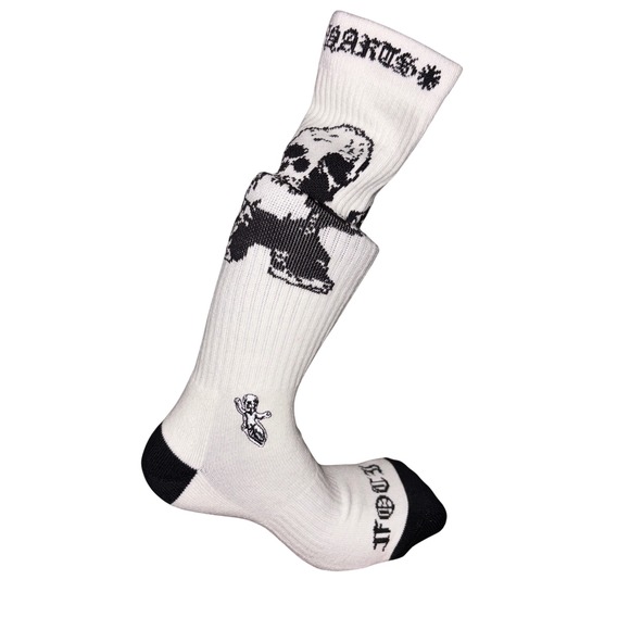 Chrome Hearts Other - Chrome Hearts FOTI Jarvis Harris Teeter Mahalia Skull Socks Medium 5-8 Men